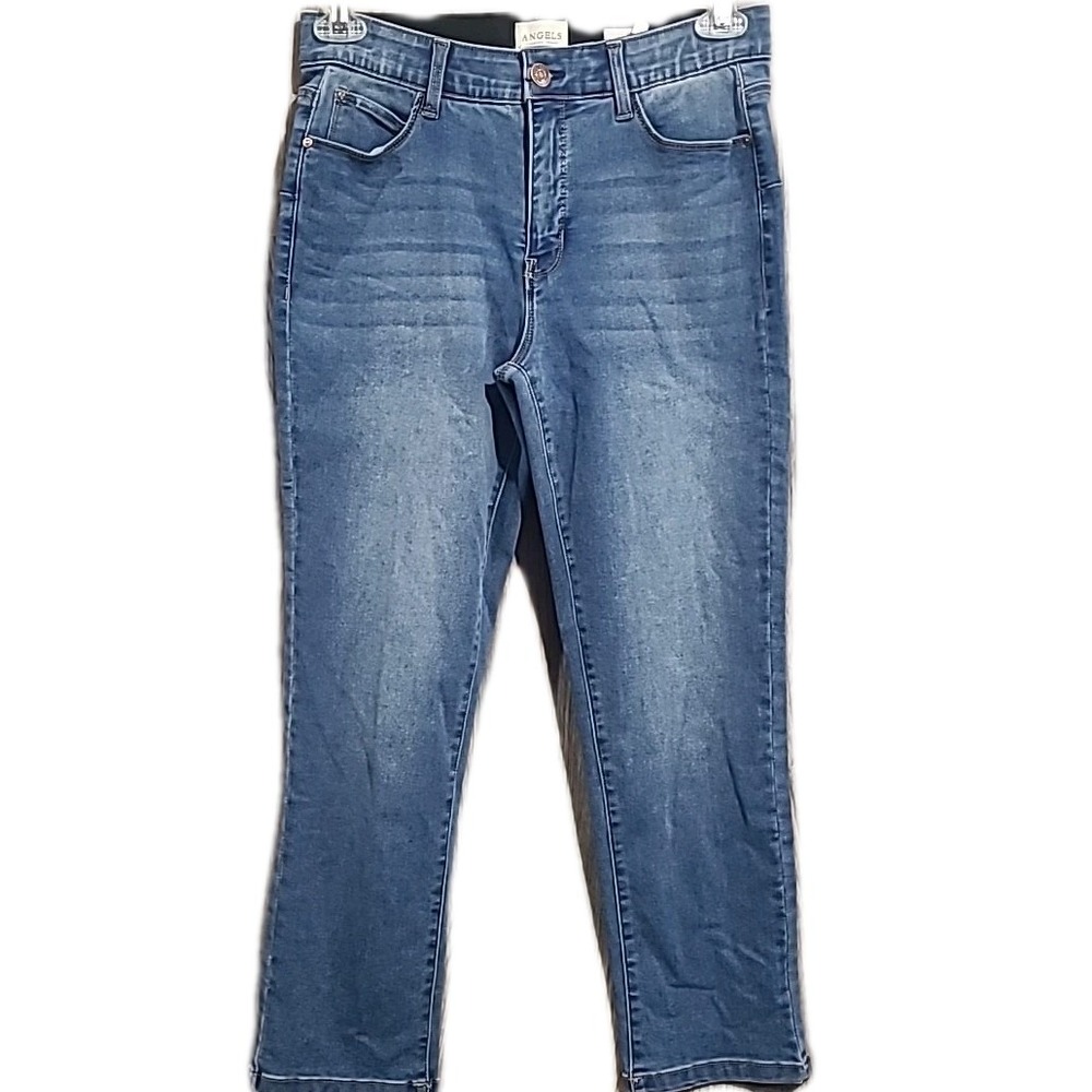 Angels Forever Young Everluxe Lift Straight Ankle Jeans 10/30 x 26 Medium Wash